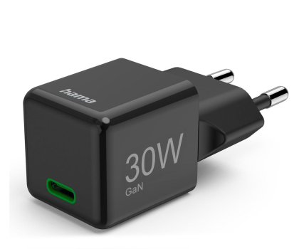 Ładowarka i akumulator HAMA ŁADOWARKA SIECIOWA GAN PD/QC SUPERMINI 30W PD/QC CZARNA